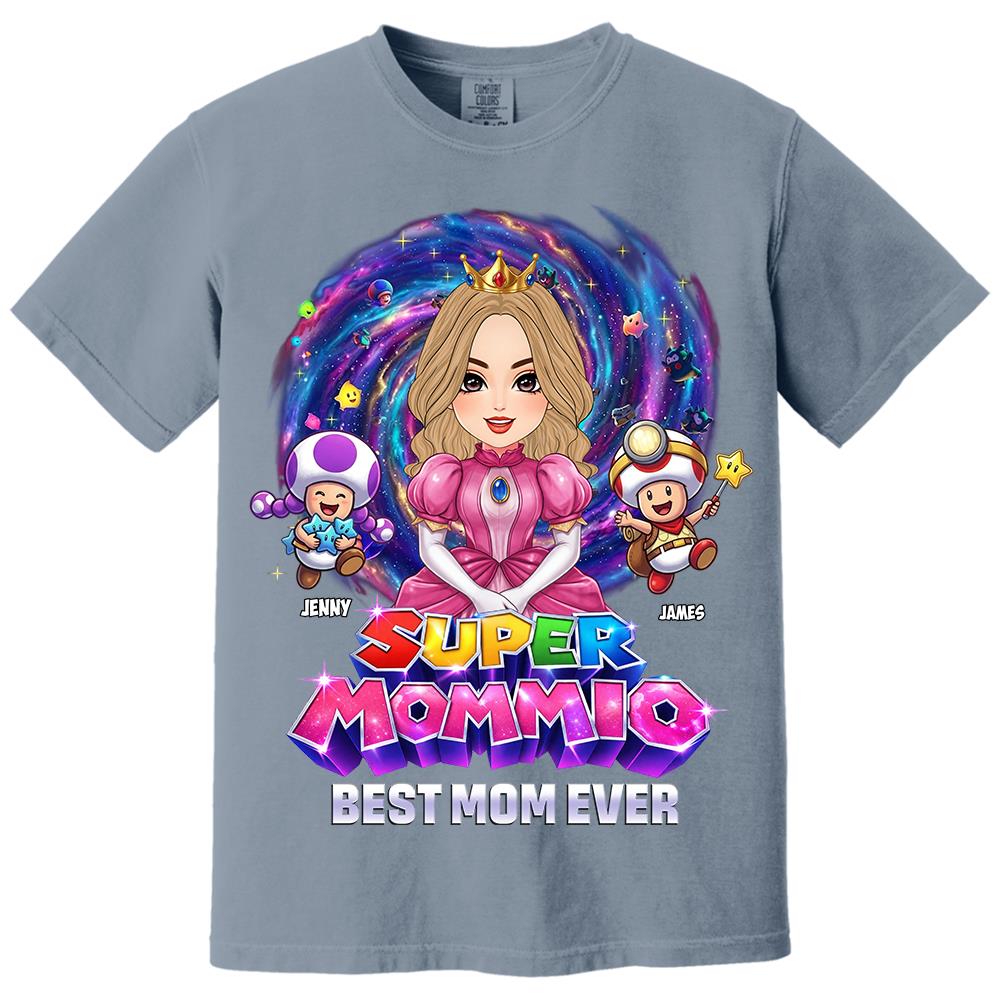 Super Mommio Best Mom Ever Custom Shirt, Gift For Mom, Mother's Day L0411 Hv01