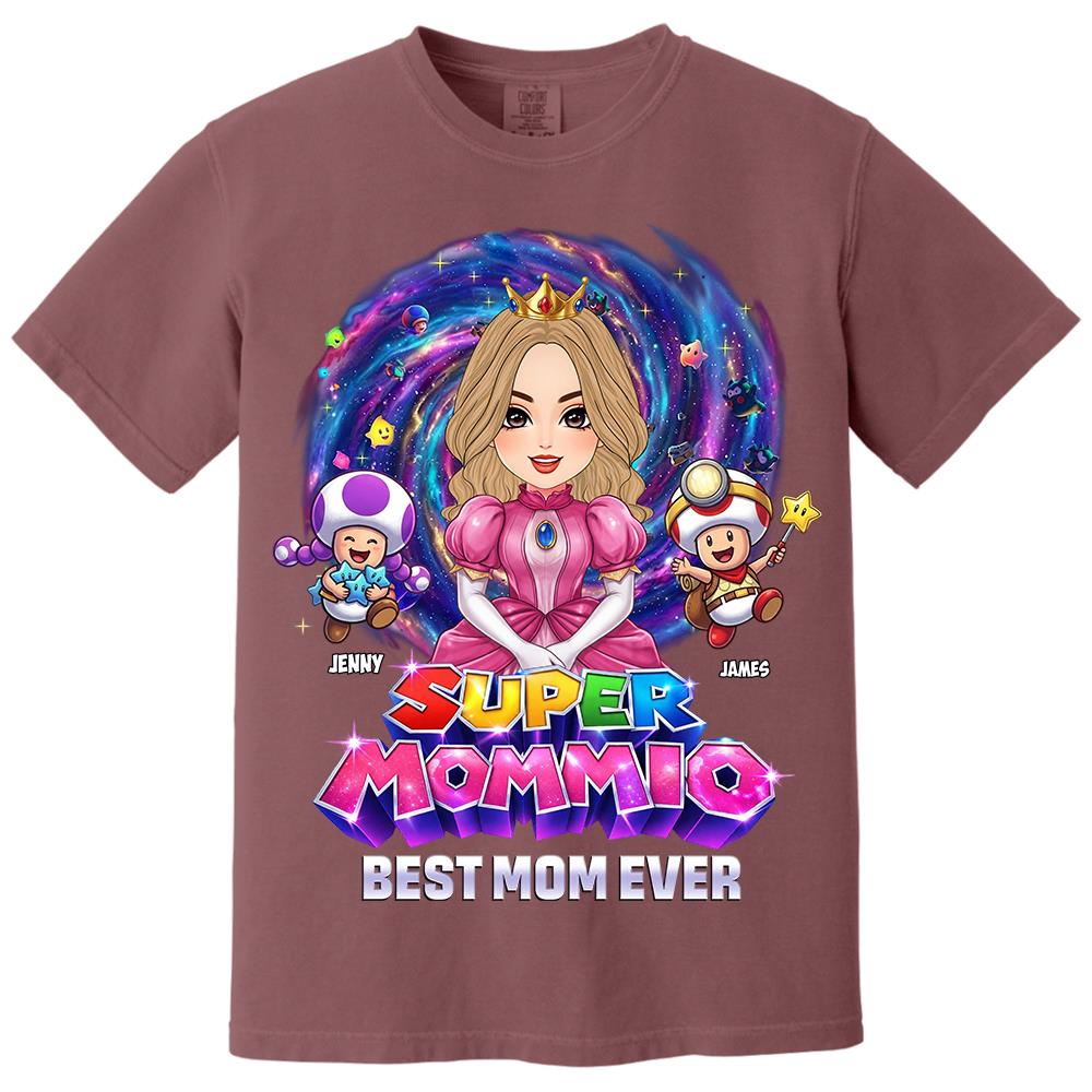 Super Mommio Best Mom Ever Custom Shirt, Gift For Mom, Mother's Day L0411 Hv01