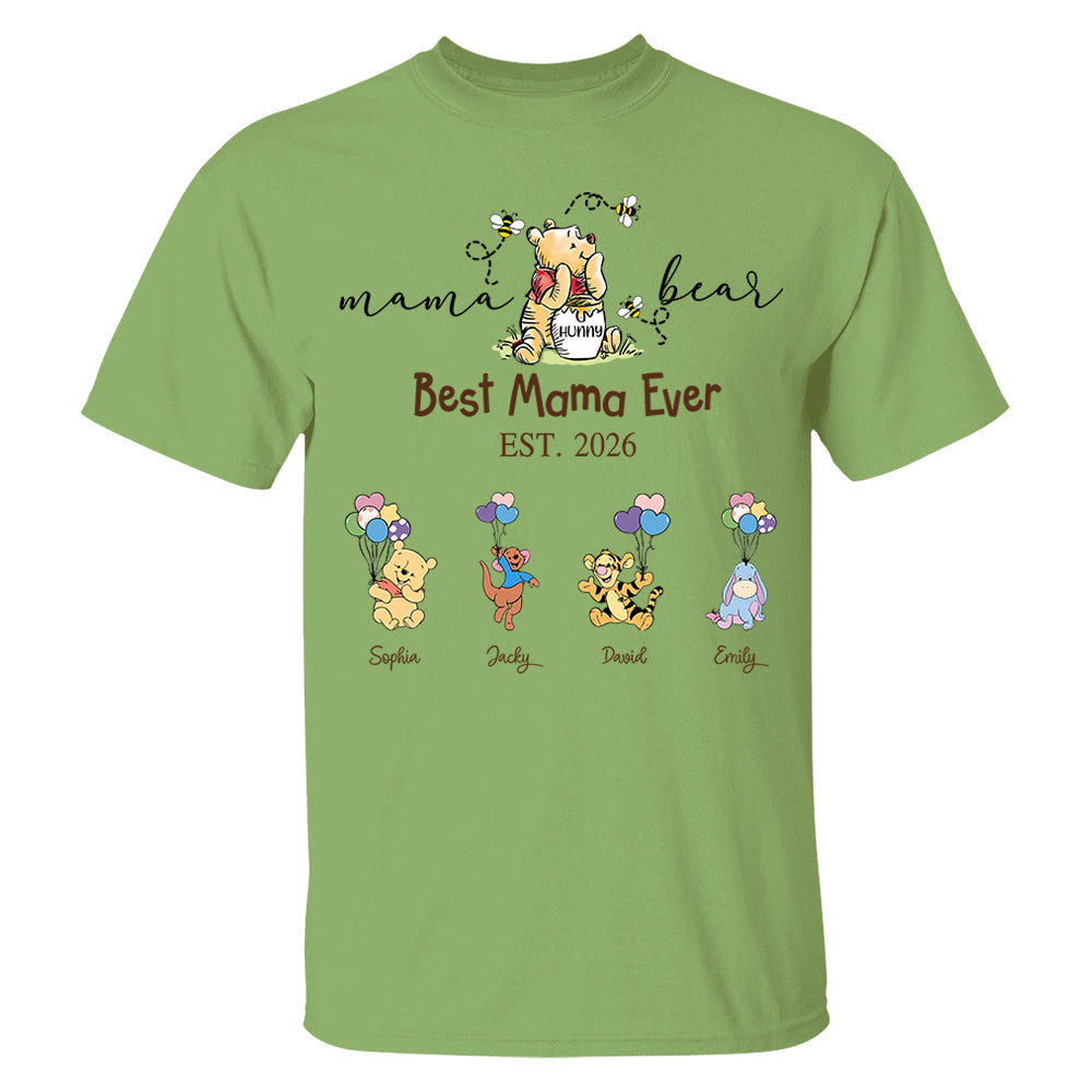 Custom Mama Grandma Bear  Sweatshirt, Mama Bear Shirt, Personalized Shirt Gift For Mom, Grandma, Custom Mother's Day Sweatshirt Shirt MI209