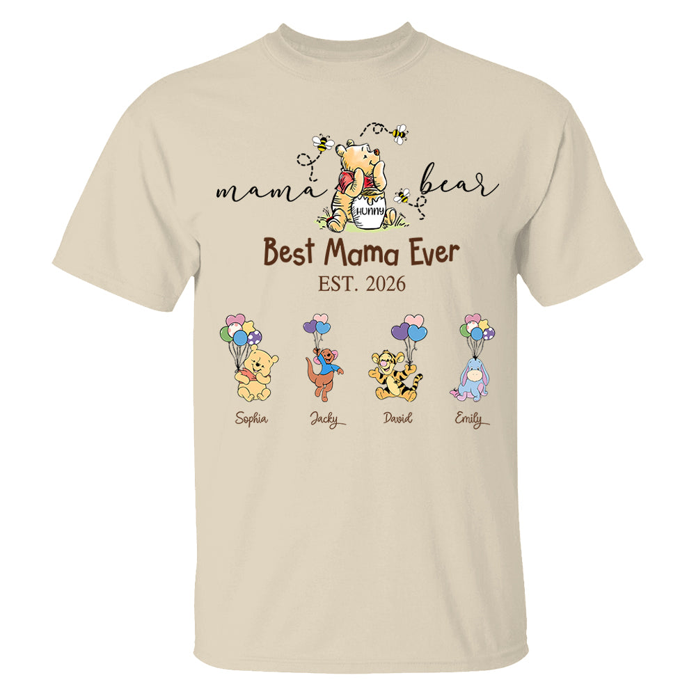 Custom Mama Grandma Bear  Sweatshirt, Mama Bear Shirt, Personalized Shirt Gift For Mom, Grandma, Custom Mother's Day Sweatshirt Shirt MI209