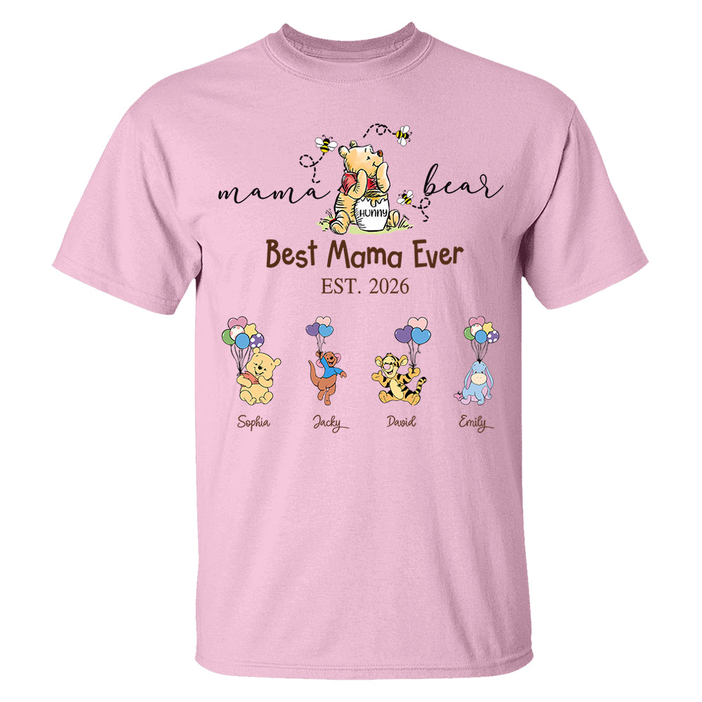 Custom Mama Grandma Bear  Sweatshirt, Mama Bear Shirt, Personalized Shirt Gift For Mom, Grandma, Custom Mother's Day Sweatshirt Shirt MI209