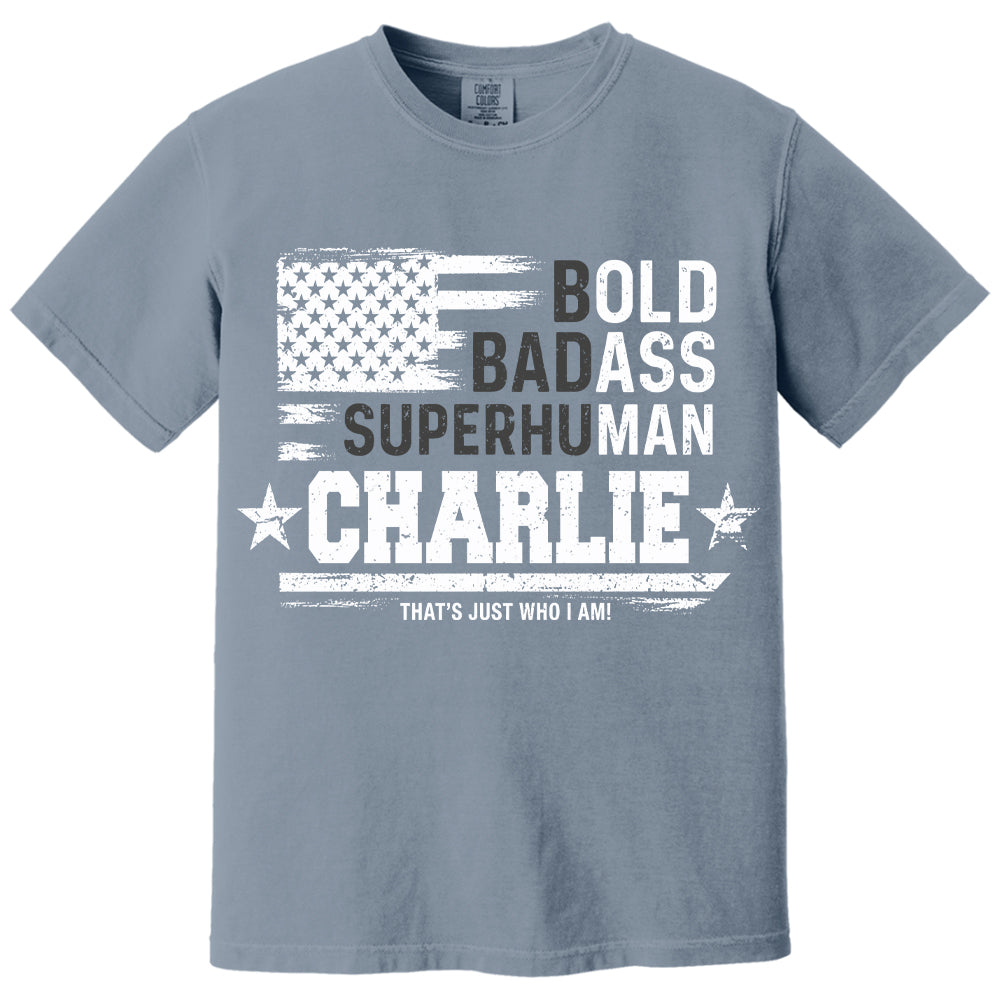 Personalized Dad Bold Badass Shirt,   Father's Day, Gift For Dad L0411 VH01