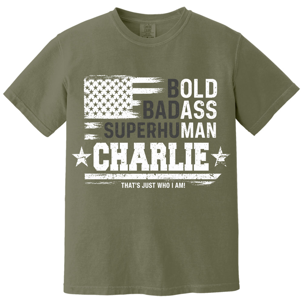Personalized Dad Bold Badass Shirt,   Father's Day, Gift For Dad L0411 VH01