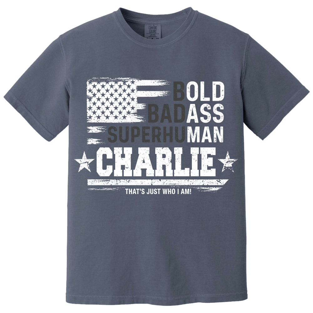 Personalized Dad Bold Badass Shirt,   Father's Day, Gift For Dad L0411 VH01
