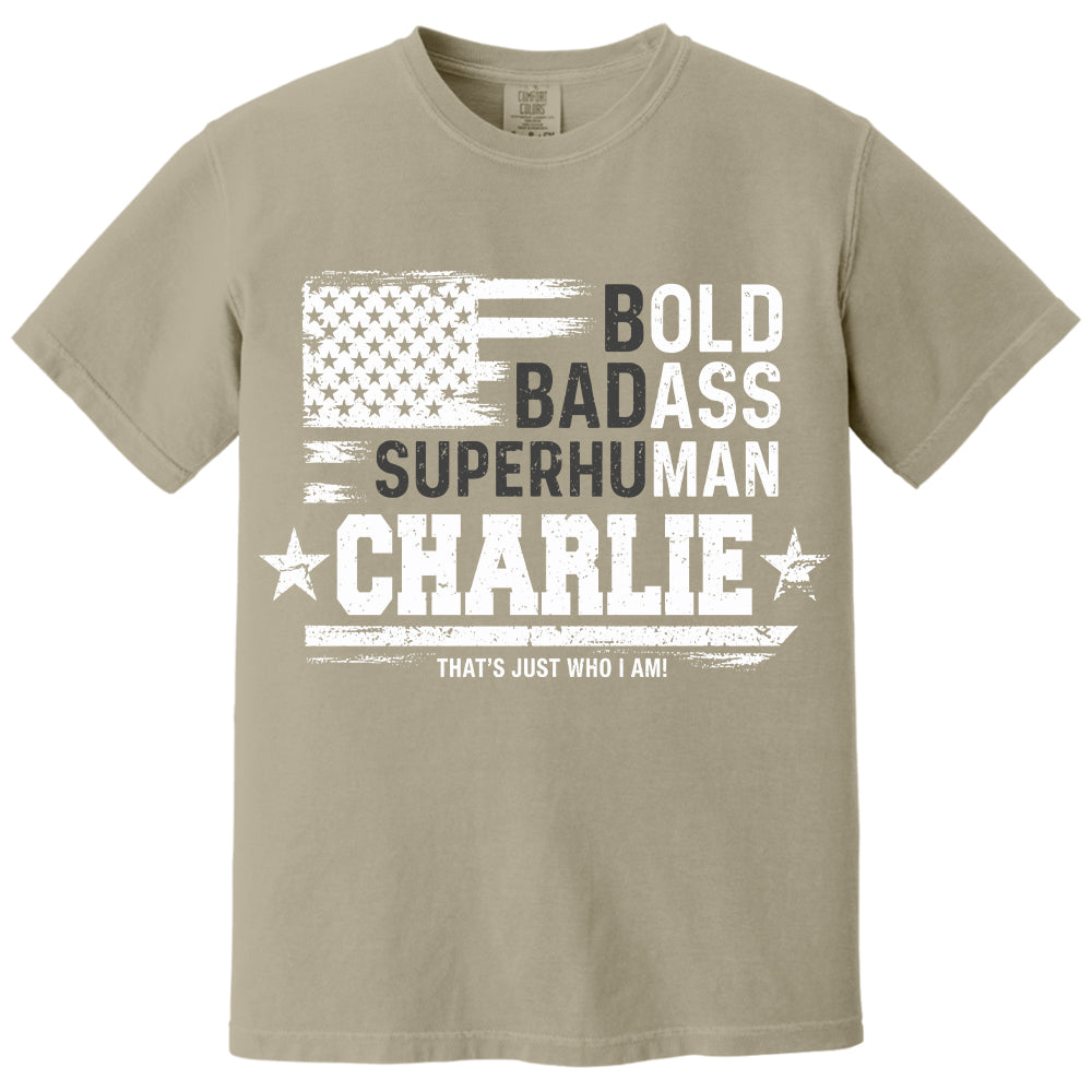 Personalized Dad Bold Badass Shirt,   Father's Day, Gift For Dad L0411 VH01