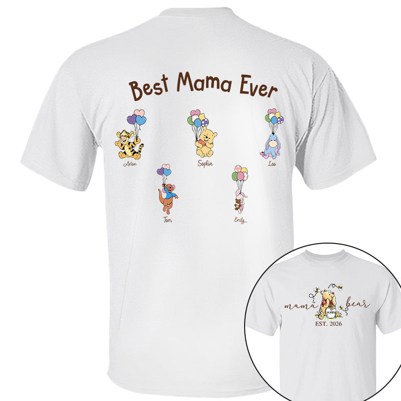 Custom Mama Bear Est And Grandkids Heart Shirts For Mother For Grandma, Personalized Shirt Gift For Mom, Grandma, Custom Mother' s Day Sweatshirt Shirt MI209