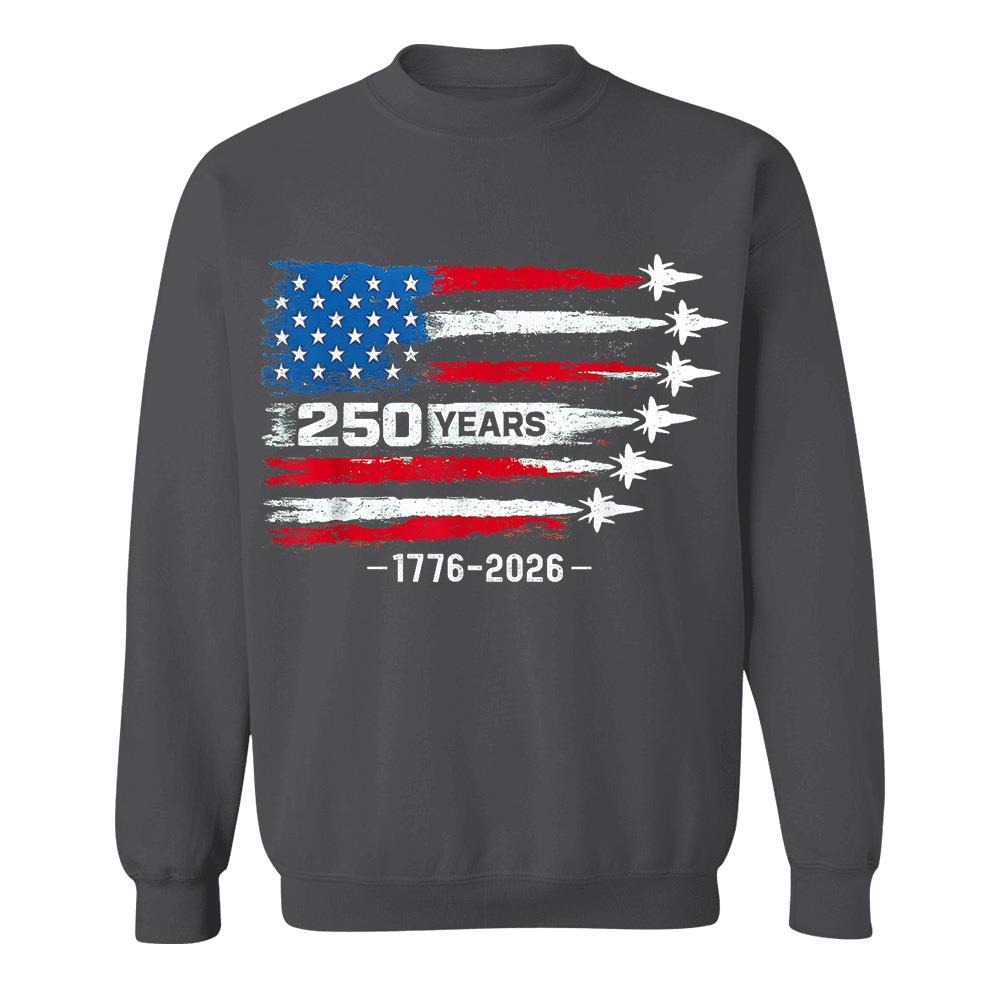 USA 250th Anniversary T-Shirt, America 250 Years 1776-2026 4th of July Tee Hv01