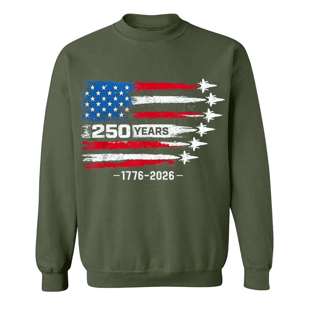 USA 250th Anniversary T-Shirt, America 250 Years 1776-2026 4th of July Tee Hv01