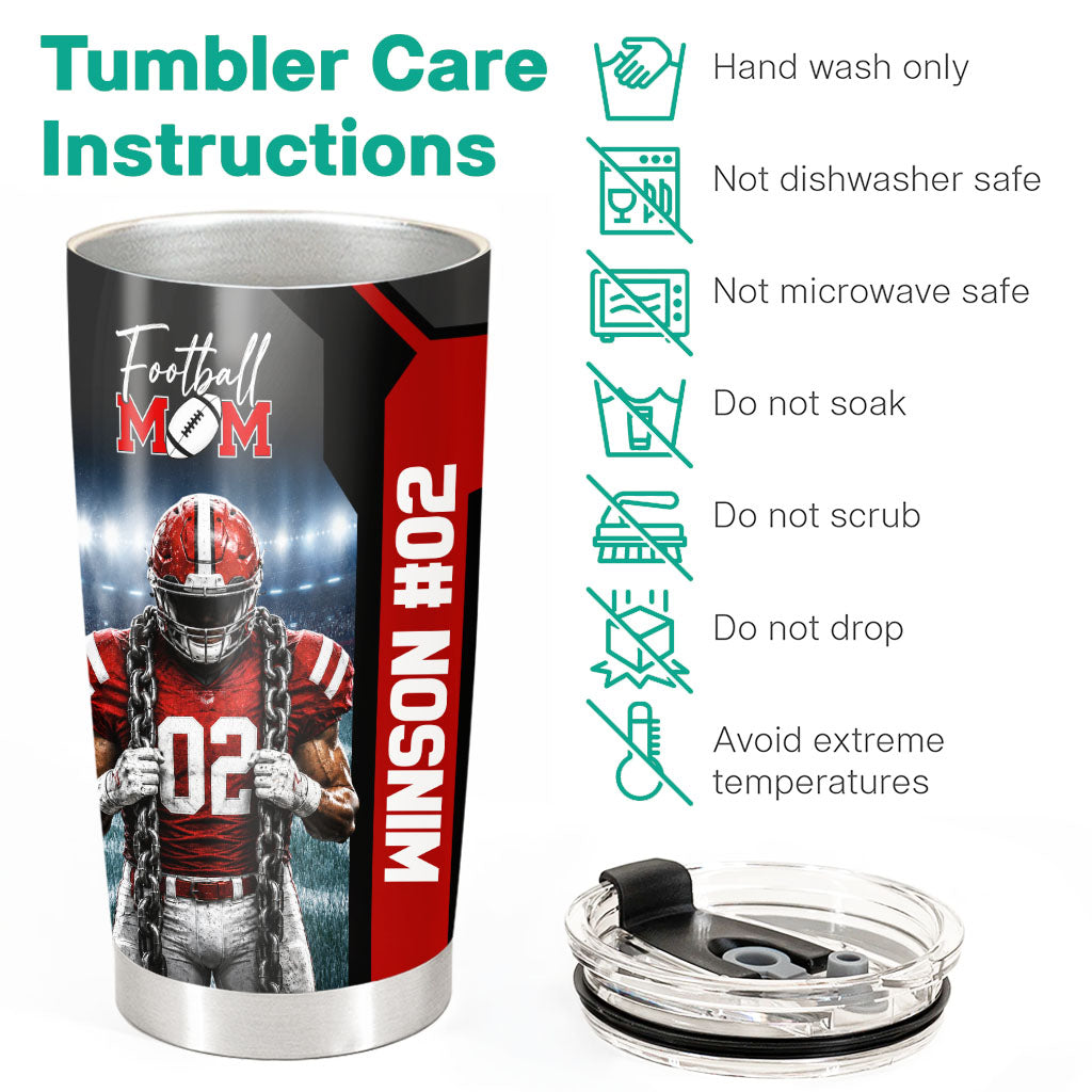 Personalized That's My Boy Tumbler Custom Football Mom Gift For Sports Mom Gameday T1807 Pt99