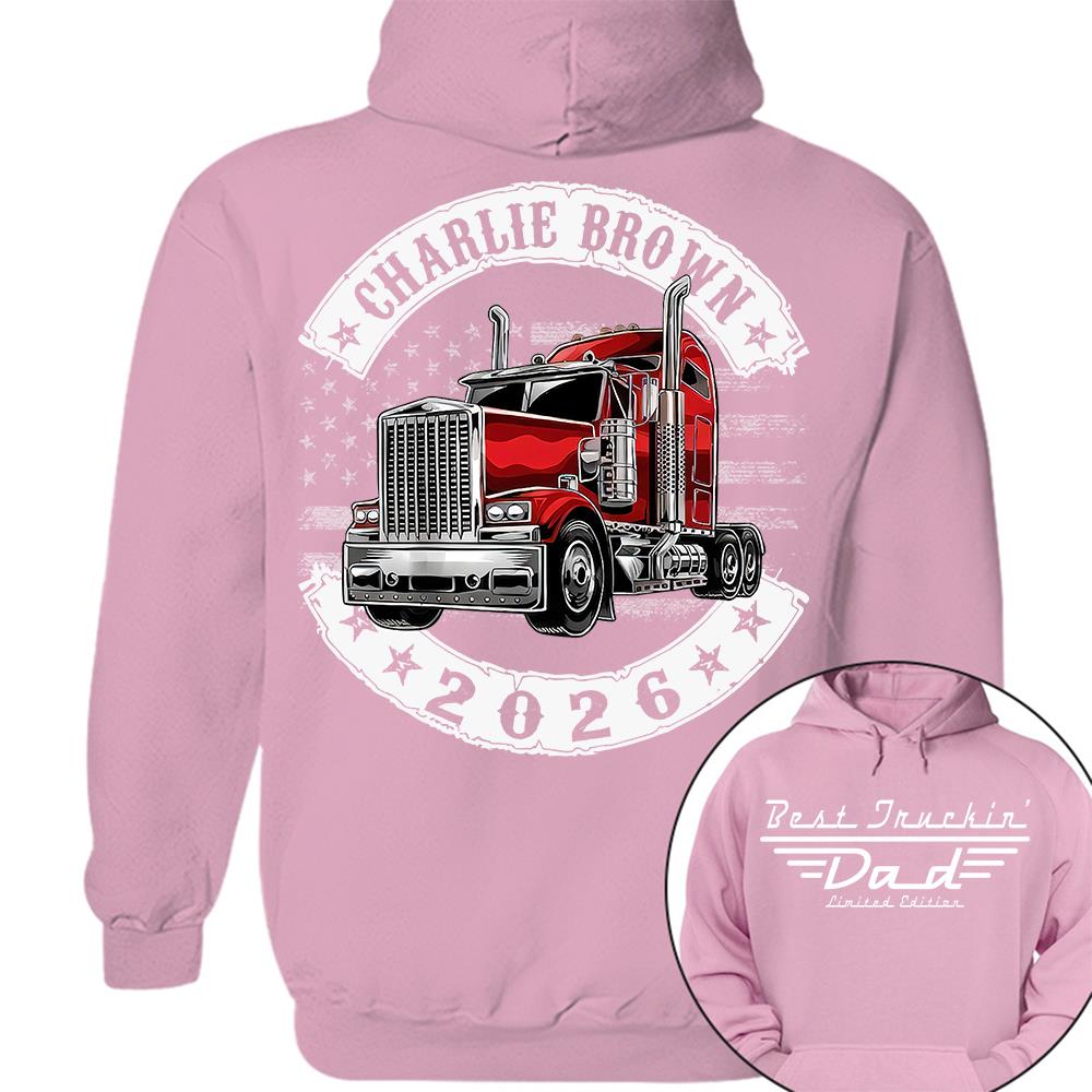 Best Truckin Dad Ever America Driver Dad Custom Shirt L0411 Hv01