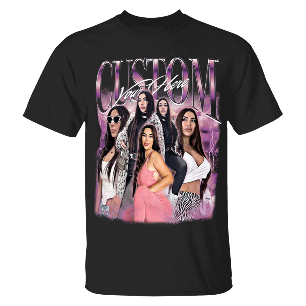 Custom Girlfriend Face Bootleg Rap Tee, Custom Boyfriend Vintage Graphic 90s Tshirt, Custom Photo Shirt, CUSTOM Your Own Bootleg Idea Here
