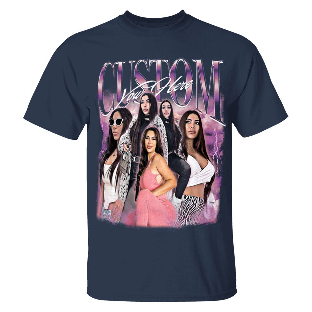 Custom Girlfriend Face Bootleg Rap Tee, Custom Boyfriend Vintage Graphic 90s Tshirt, Custom Photo Shirt, CUSTOM Your Own Bootleg Idea Here