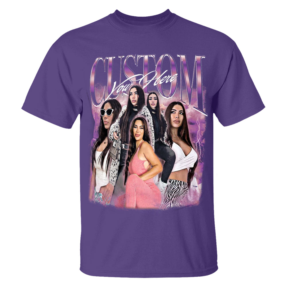 Custom Girlfriend Face Bootleg Rap Tee, Custom Boyfriend Vintage Graphic 90s Tshirt, Custom Photo Shirt, CUSTOM Your Own Bootleg Idea Here