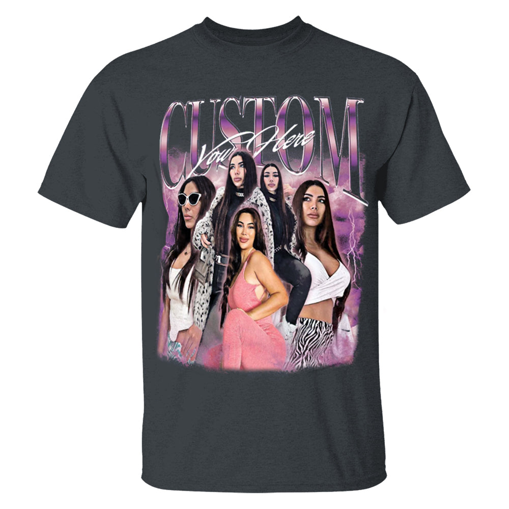 Custom Girlfriend Face Bootleg Rap Tee, Custom Boyfriend Vintage Graphic 90s Tshirt, Custom Photo Shirt, CUSTOM Your Own Bootleg Idea Here