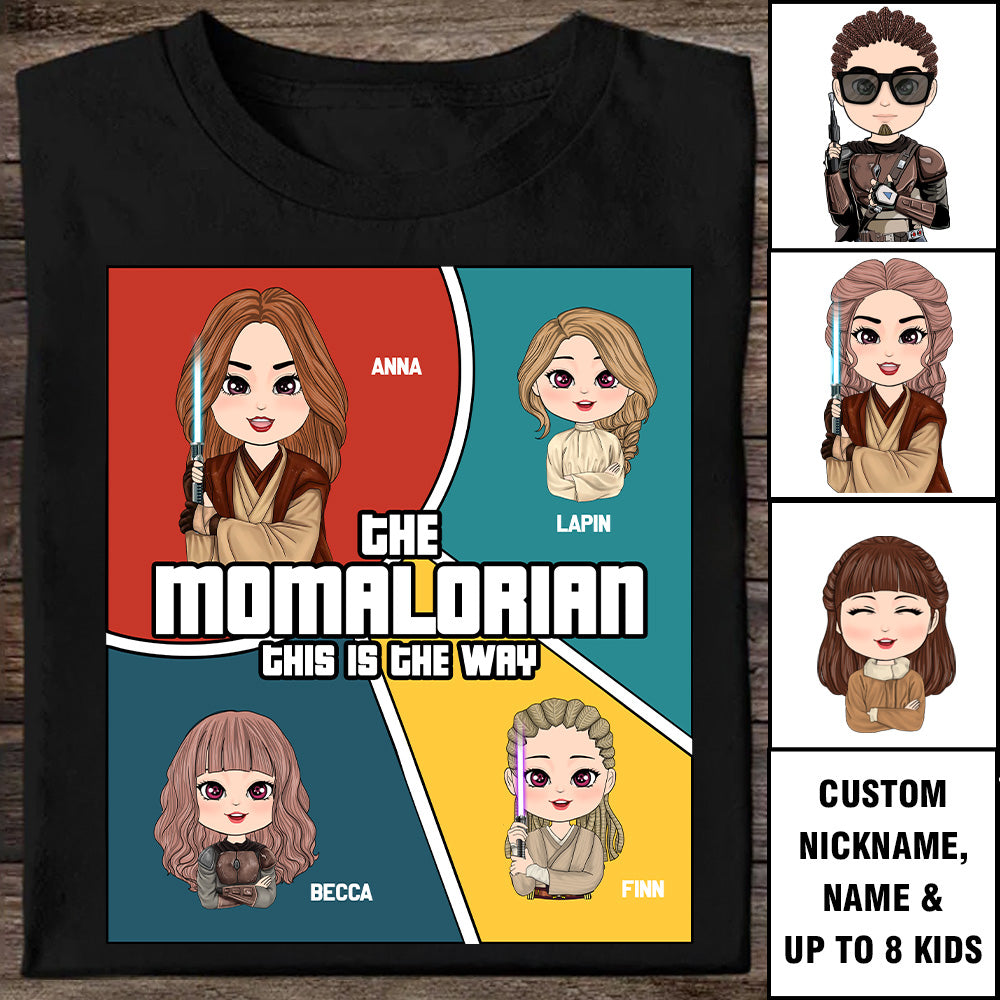 The Momalorian This Is The Way  Comic Strip Layout Style - Personalized Shirt For Mom Vr2 Tu20