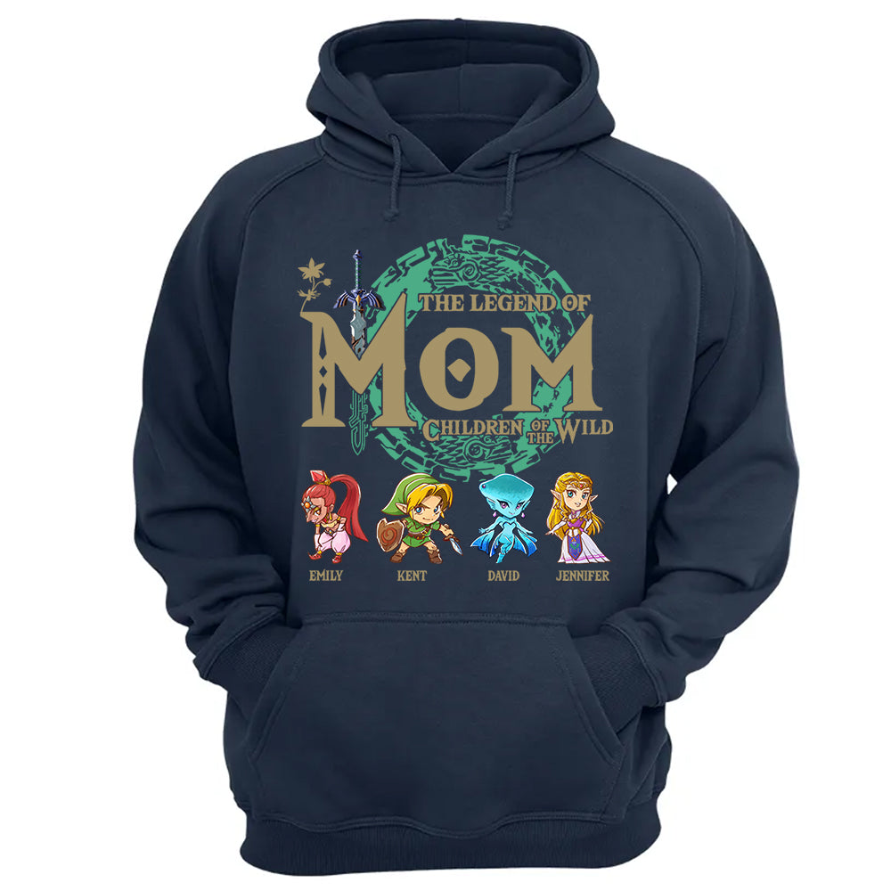 Personalized The Legend Of Mom Shirt, Children Of The Wild Gamer Shirt