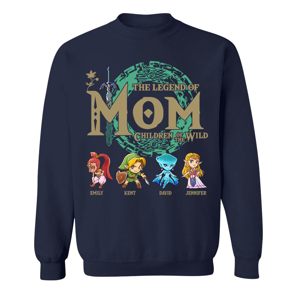 Personalized The Legend Of Mom Shirt, Children Of The Wild Gamer Shirt