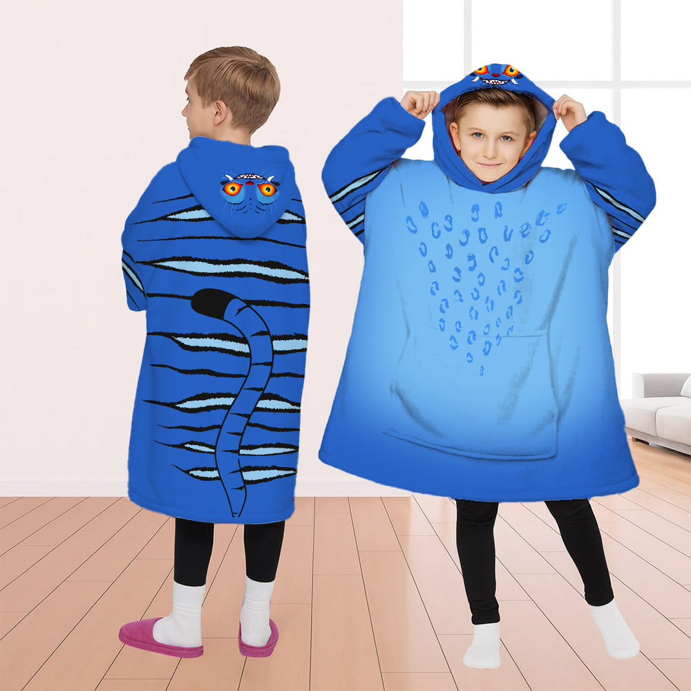 Oversized Fleece Hoodie Dinosaur Costumes for Adults & Kids Pt99