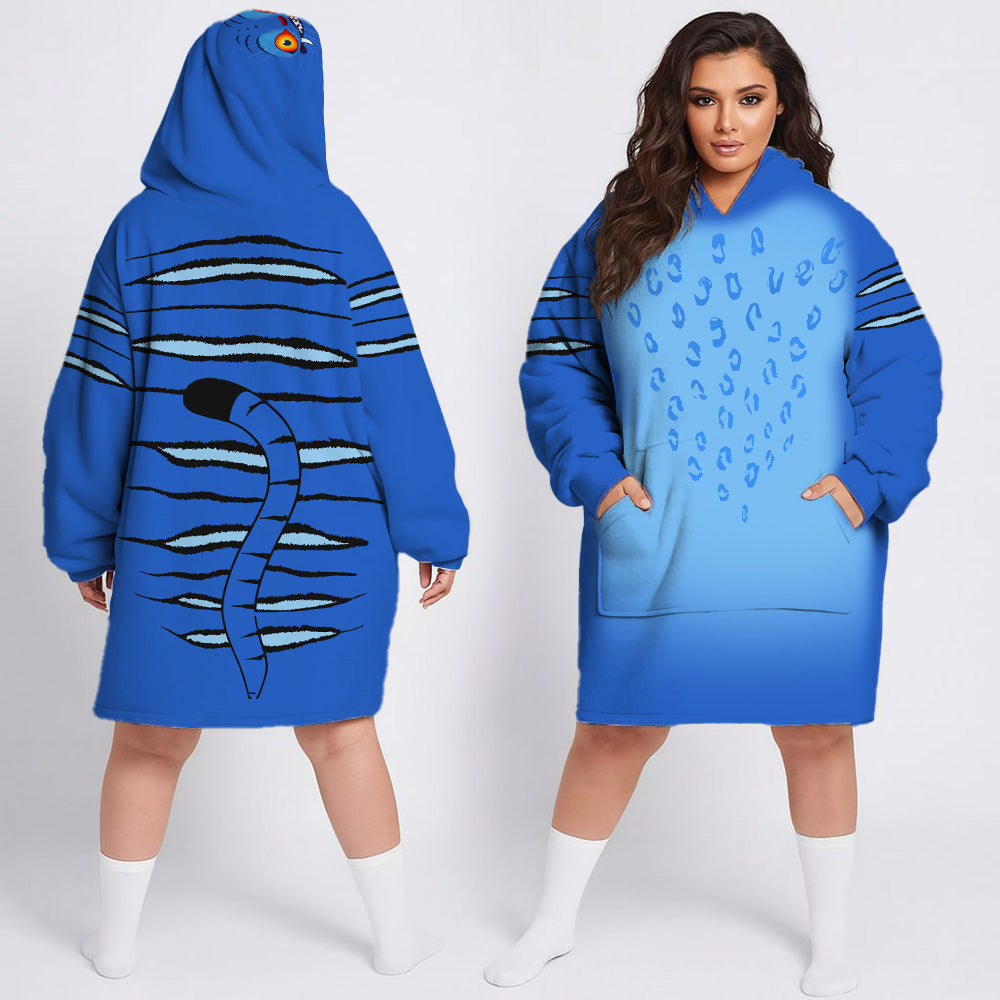 Oversized Fleece Hoodie Dinosaur Costumes for Adults & Kids Pt99