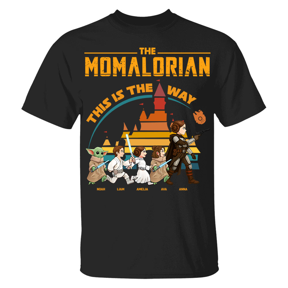 The Momalorian This Is The Way - Personalized Shirt Gift For Mom Hv01