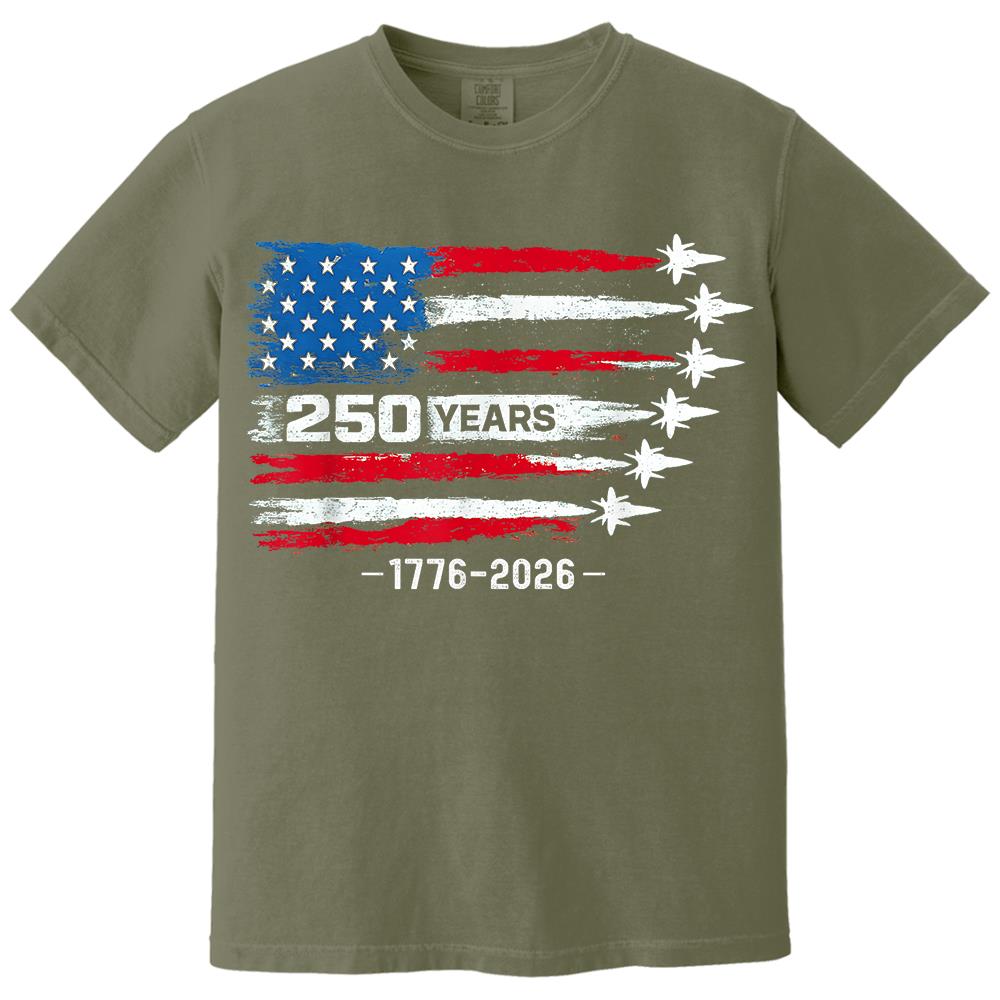 USA 250th Anniversary T-Shirt, America 250 Years 1776-2026 4th of July Tee Hv01