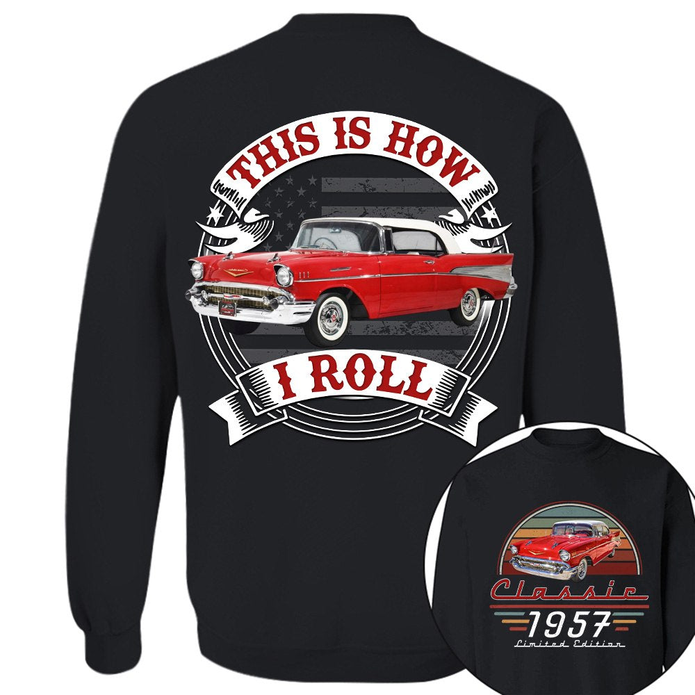 This Is How I Roll - Custom Photo Classic Car Shirt - Personalized Father's Day Birthday Gifts For Dad, Grandpa, Family, Yourself A2110 T24
