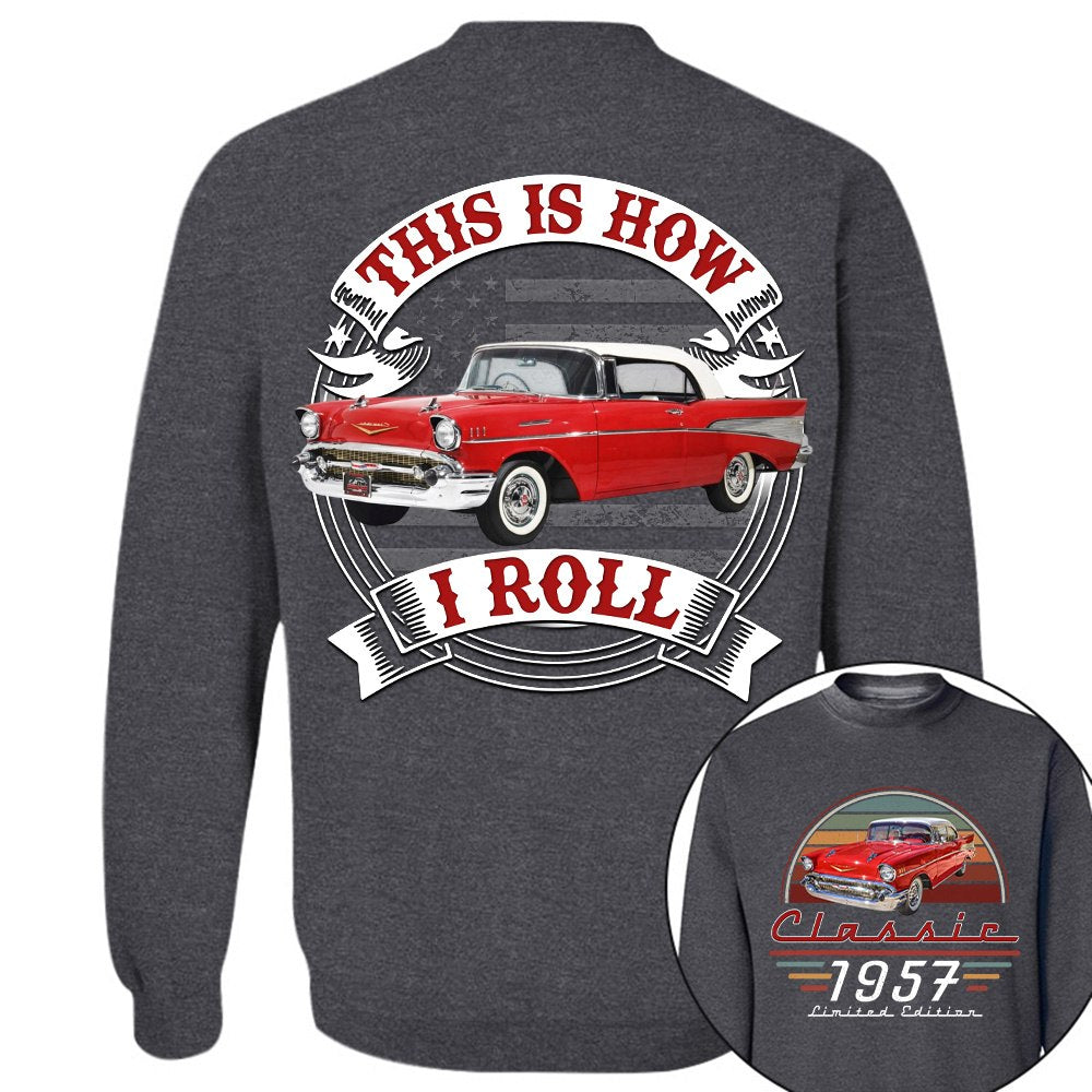 This Is How I Roll - Custom Photo Classic Car Shirt - Personalized Father's Day Birthday Gifts For Dad, Grandpa, Family, Yourself A2110 T24