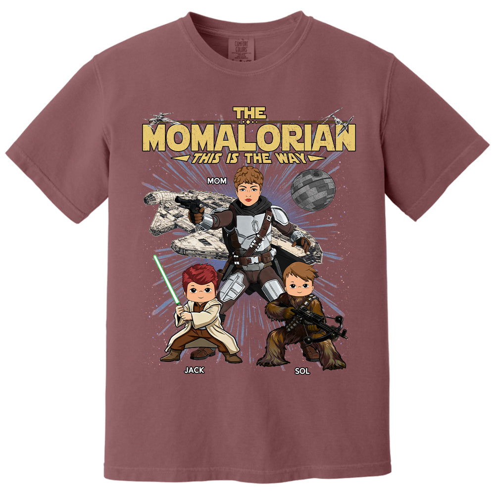 The Momalorian This Is The Way Personalized Vintage Style Shirt For Mom Mother's Day Gift T1807 T24