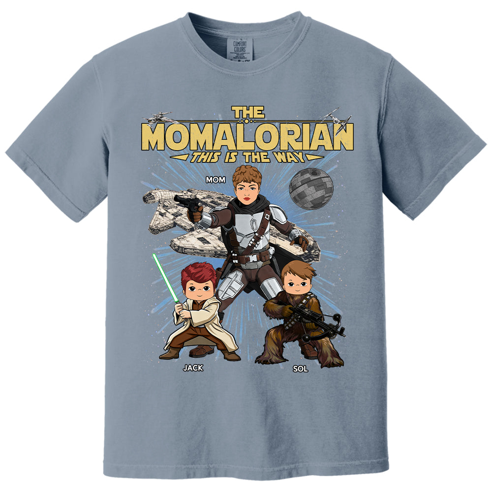 The Momalorian This Is The Way Personalized Vintage Style Shirt For Mom Mother's Day Gift T1807 T24