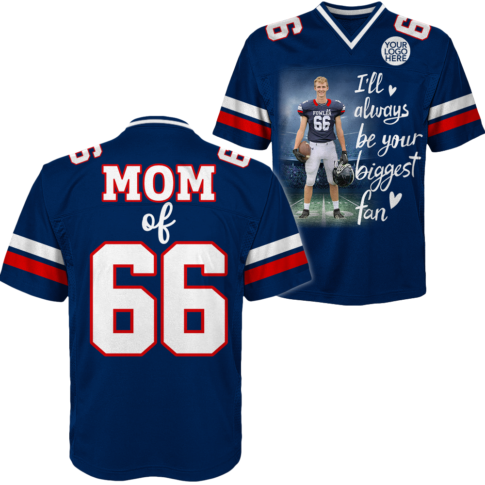 Custom Photo Football Game Day Football Jersey Gift For Football Lovers - Personalized Gift For Football Player