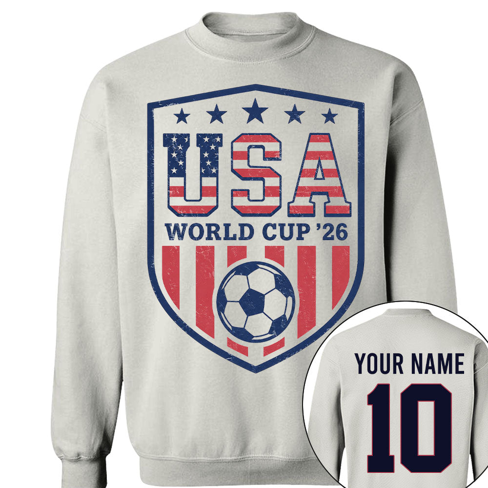 Custom USA Soccer Shirt 2026, Personalized Team Shirt Nh00