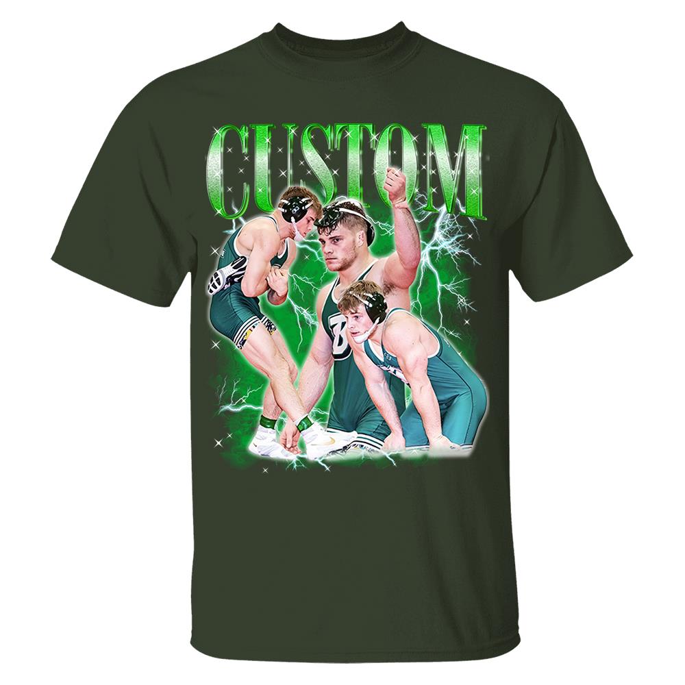 Wrestling Bootleg Shirt - Personalized Shirt Custom Text & Photos For Wrestling Lovers NA04