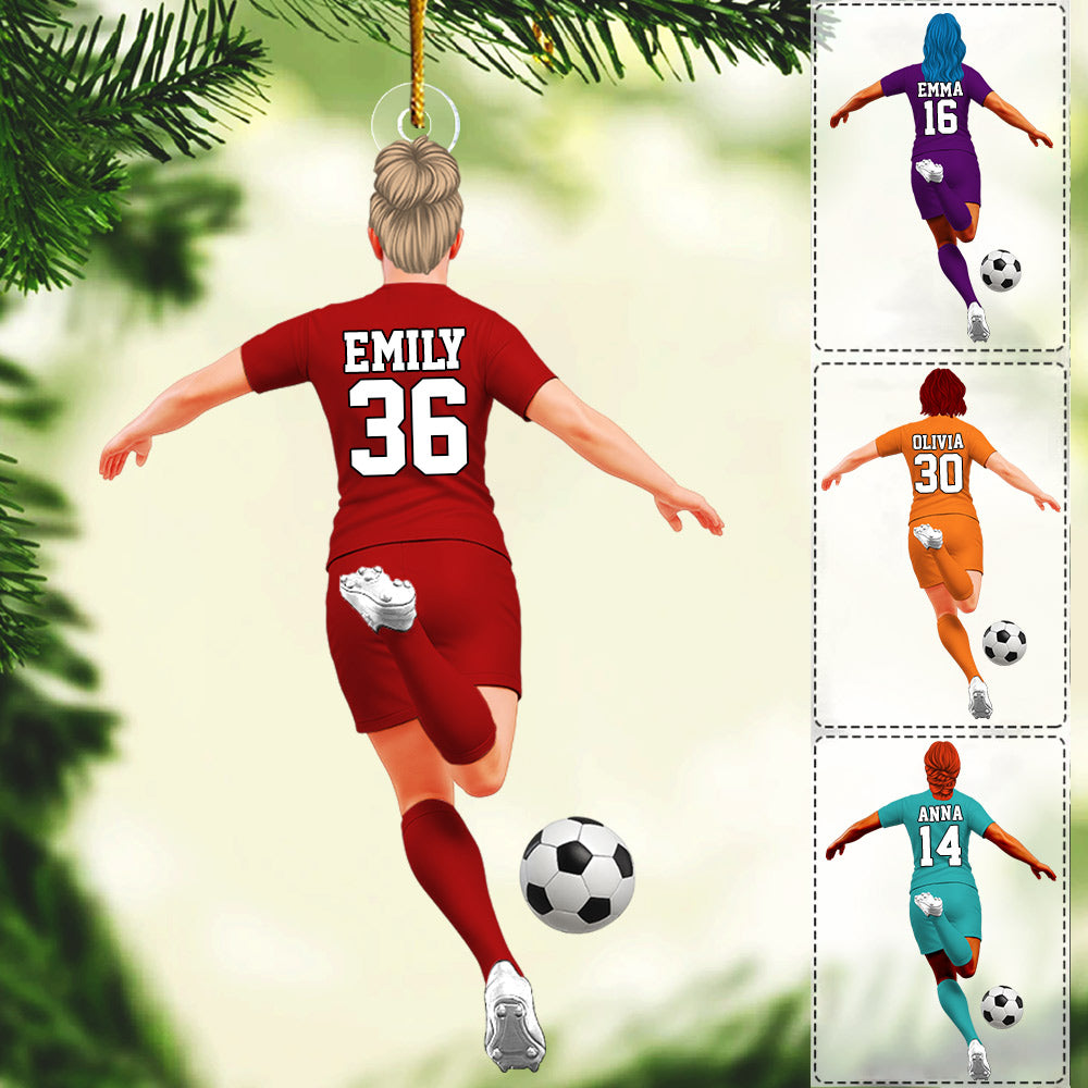 Luxury Ornament Soccer Player Personalized Ornament Gift For Soccer Player Soccer Lovers Li29