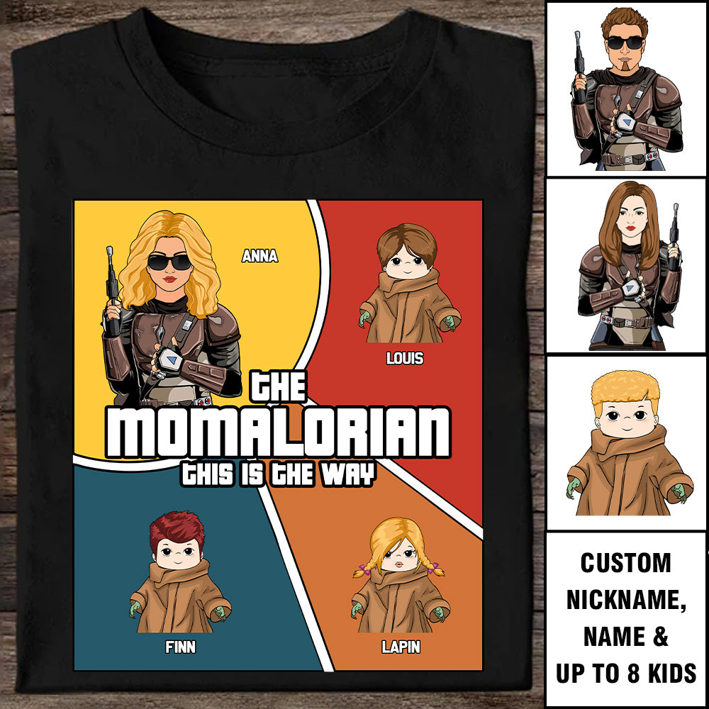 The Momalorian This Is The Way  Comic Strip Layout Style - Personalized Shirt For Mom Tu20