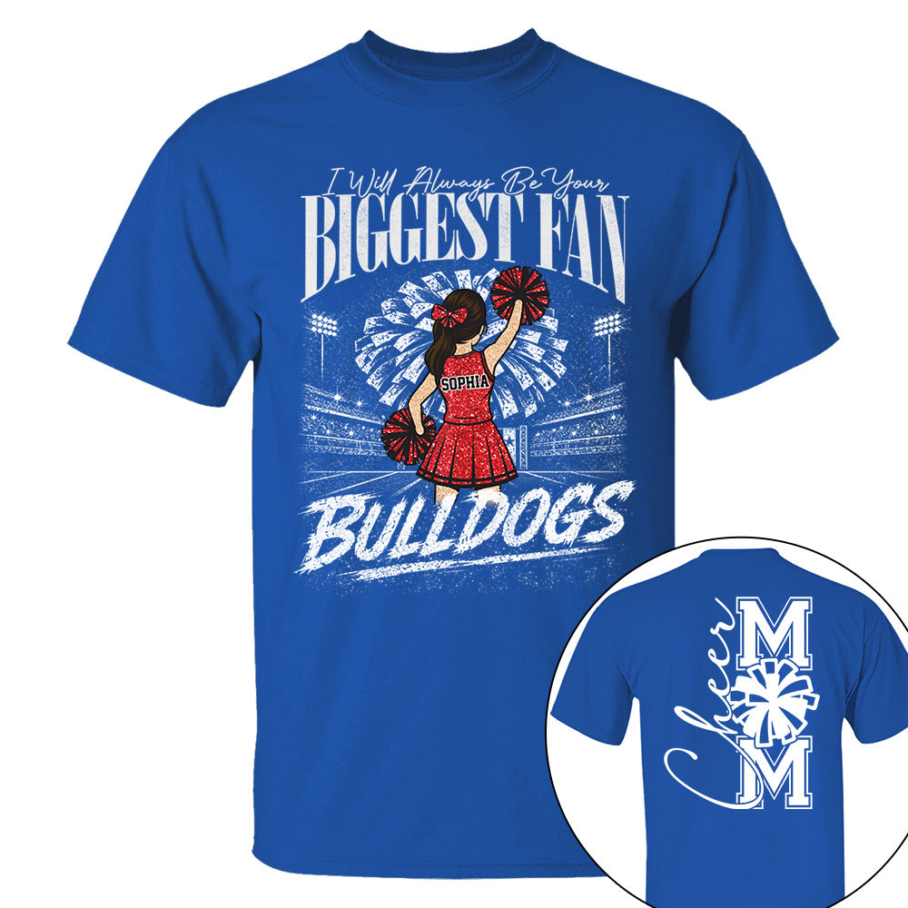 Personalized Cheerleader Shirt - Custom Cheer Team Name T-Shirt, Cheer Game Day Shirt for Mom Na02 VH01