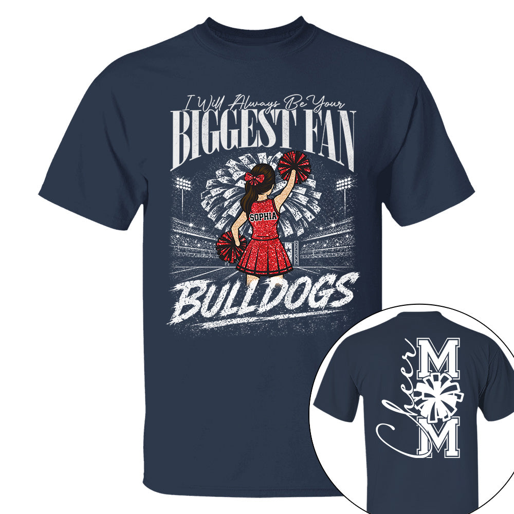 Personalized Cheerleader Shirt - Custom Cheer Team Name T-Shirt, Cheer Game Day Shirt for Mom Na02 VH01