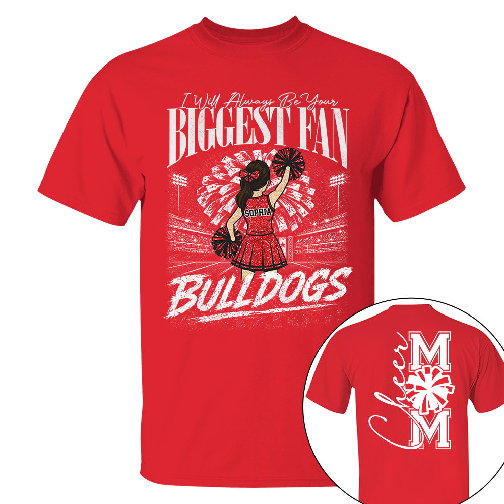 Personalized Cheerleader Shirt - Custom Cheer Team Name T-Shirt, Cheer Game Day Shirt for Mom Na02 VH01