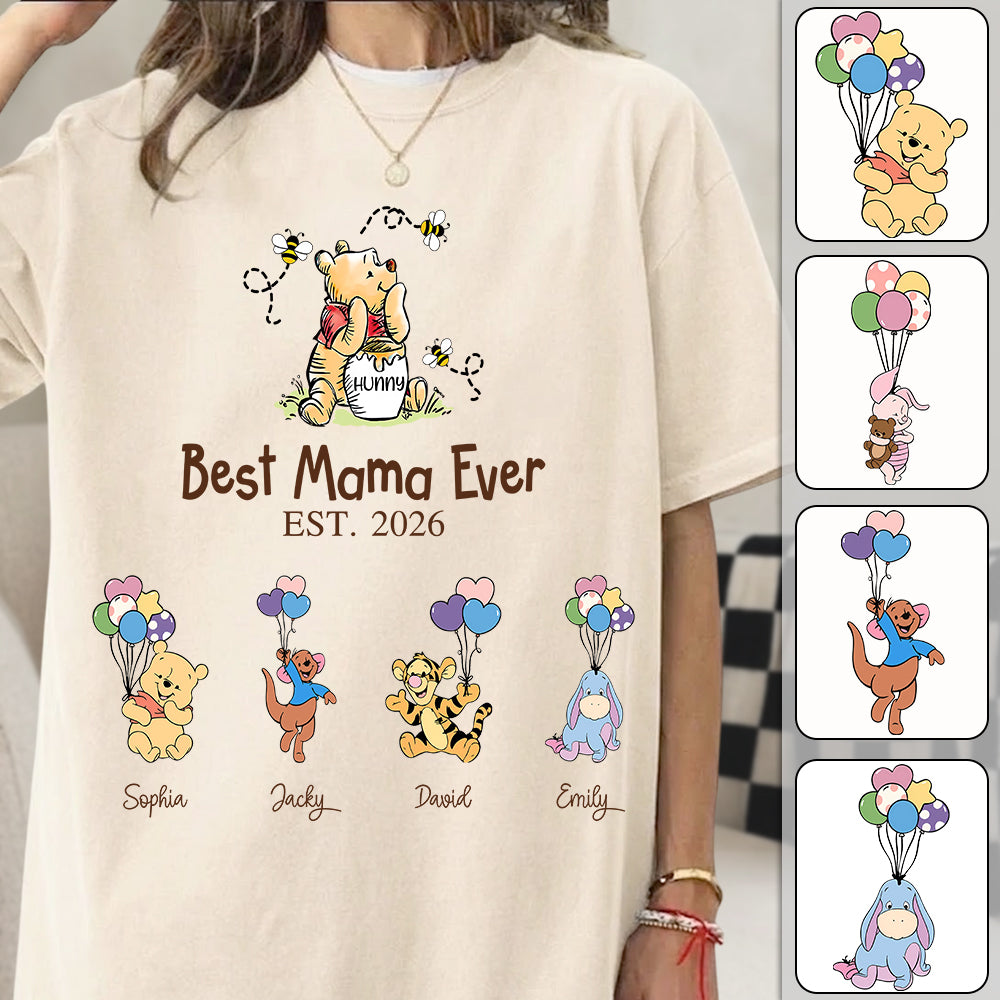 Best Mama Bear Ever Mama Est, Personalized Sweatshirt Mama Bear, Grandma Bear Shirt, Gift For Mom, Gift For Grandma, Gift For Mother's Day MI209 Li29