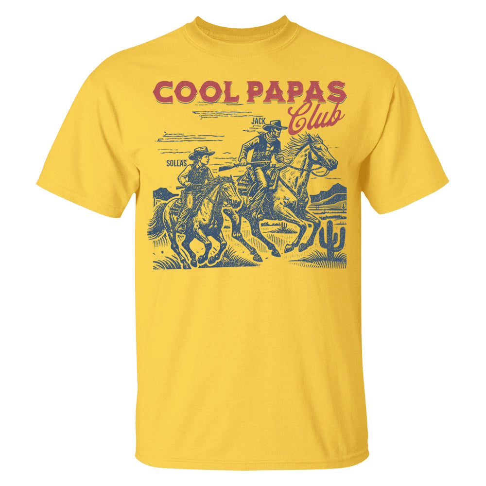 Personalized Best Dad Ever Cowboy T-Shirt, Father's Day Gift for Dad, Custom Western Dad Shirt, Cowboy Dad Gift, Gift for Grandpa Na02 T24