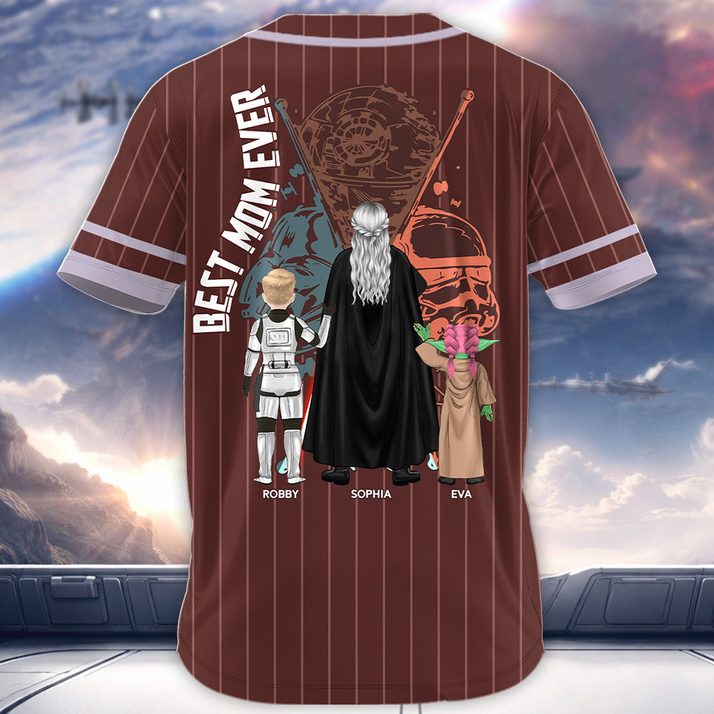 Personalized The Momalorian This Is The Way Baseball Jersey Shirt For Mom - Custom Mother's Day Gift 2026