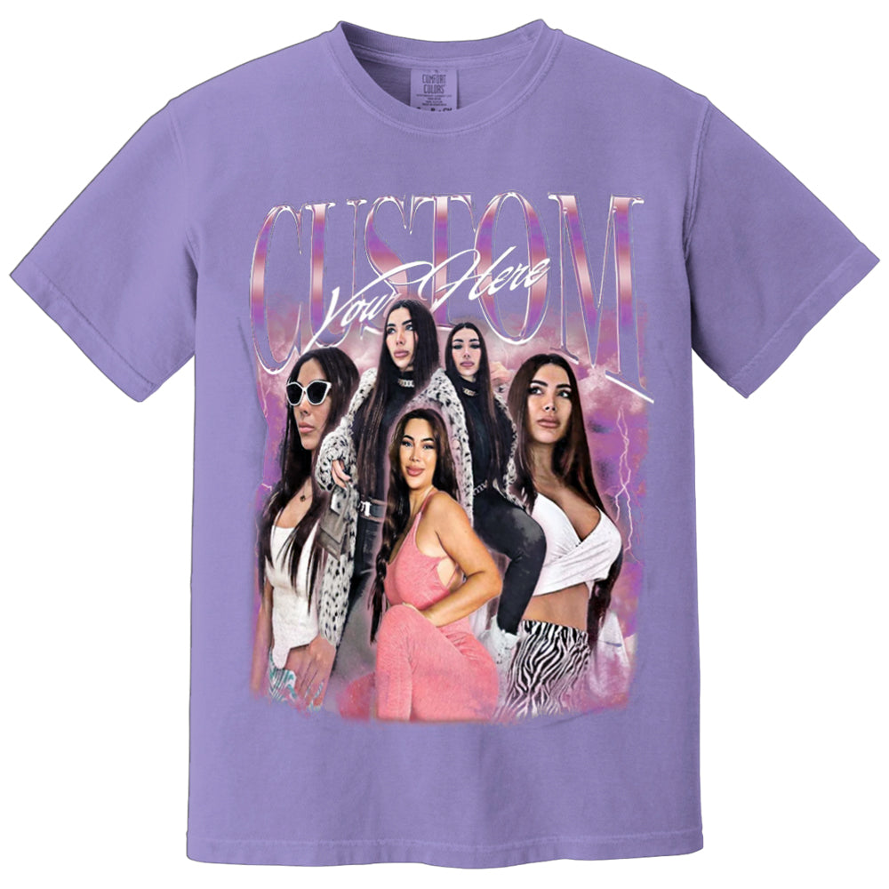 Custom Girlfriend Face Bootleg Rap Tee, Custom Boyfriend Vintage Graphic 90s Tshirt, Custom Photo Shirt, CUSTOM Your Own Bootleg Idea Here