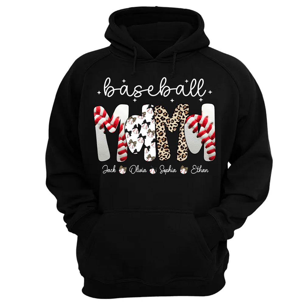Personalized Baseball Mama Shirt, Custom Baseball Sports Grandma Nickname Shirt