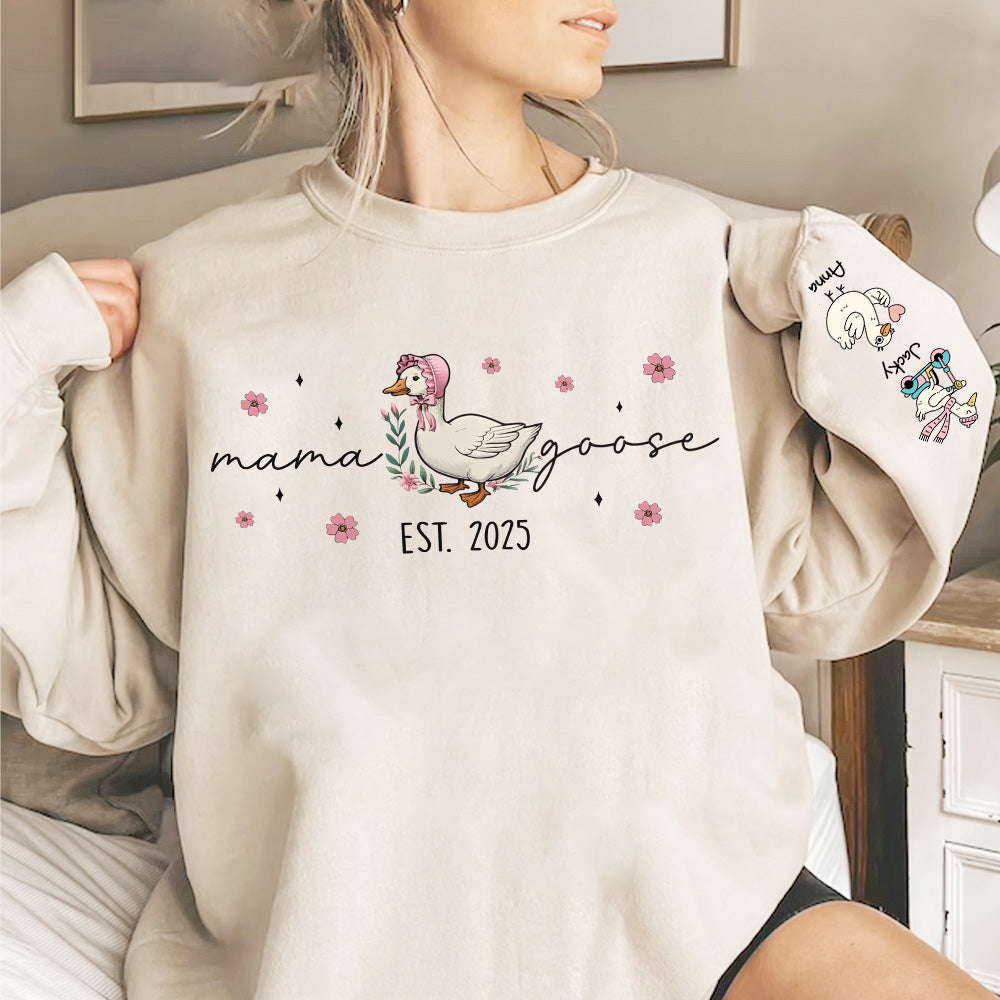 Mama Goose, Mama Silly Goose Shirt - Personalized Vintage Mama Goose Shirt Vr2 Tu24