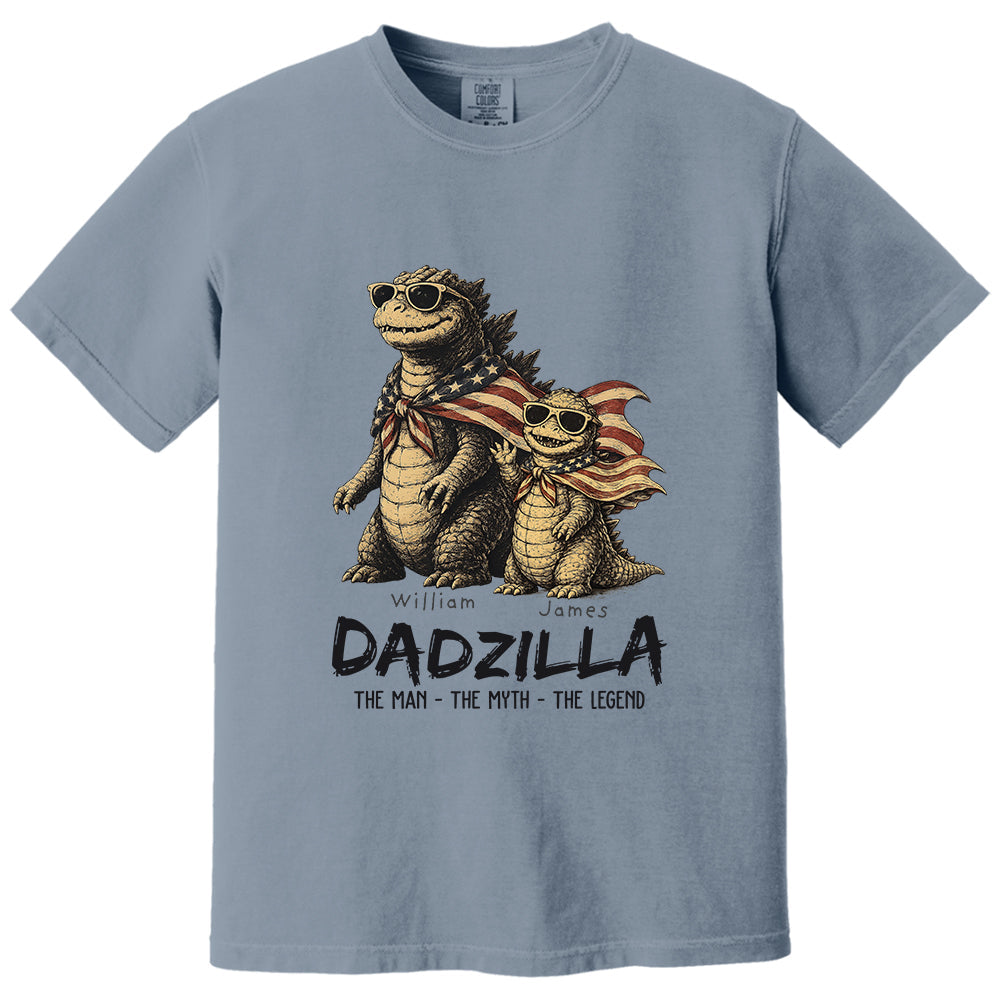 Custom Dadzilla The Man The Myth The Legend Shirt , Gifts For Father Day L0411 VH01