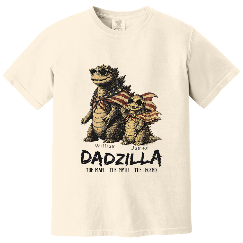 Custom Dadzilla The Man The Myth The Legend Shirt , Gifts For Father Day L0411 VH01