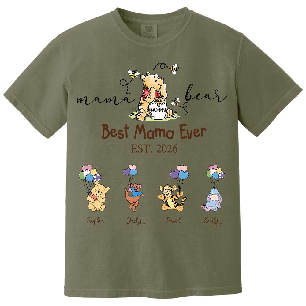 Custom Mama Grandma Bear  Sweatshirt, Mama Bear Shirt, Personalized Shirt Gift For Mom, Grandma, Custom Mother's Day Sweatshirt Shirt MI209