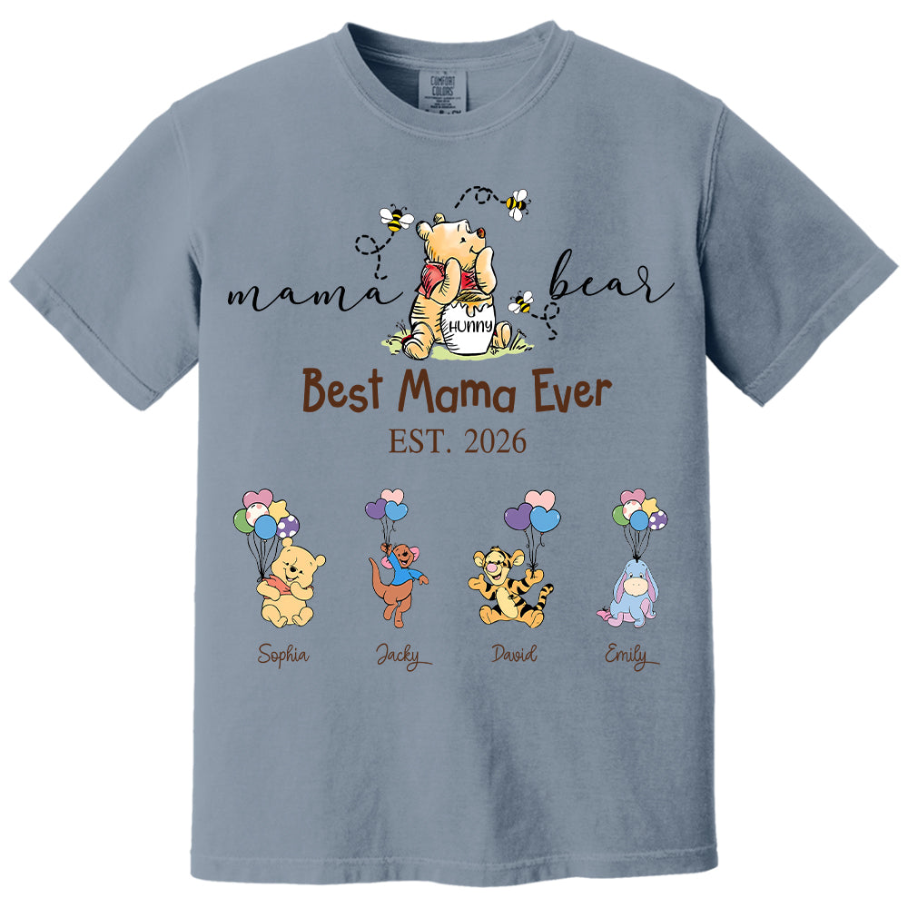Custom Mama Grandma Bear  Sweatshirt, Mama Bear Shirt, Personalized Shirt Gift For Mom, Grandma, Custom Mother's Day Sweatshirt Shirt MI209