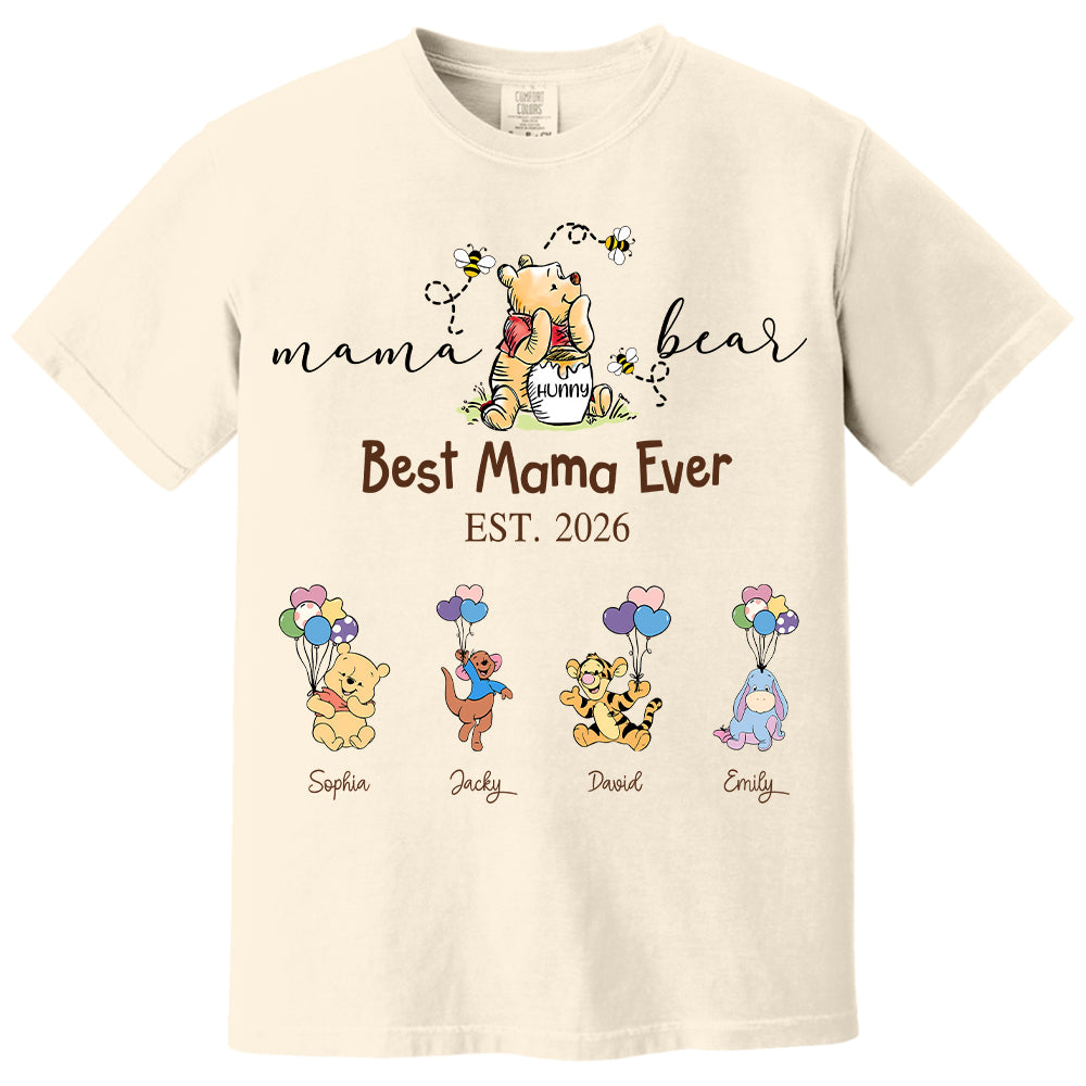 Custom Mama Grandma Bear  Sweatshirt, Mama Bear Shirt, Personalized Shirt Gift For Mom, Grandma, Custom Mother's Day Sweatshirt Shirt MI209