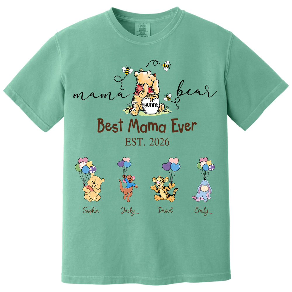 Custom Mama Grandma Bear  Sweatshirt, Mama Bear Shirt, Personalized Shirt Gift For Mom, Grandma, Custom Mother's Day Sweatshirt Shirt MI209