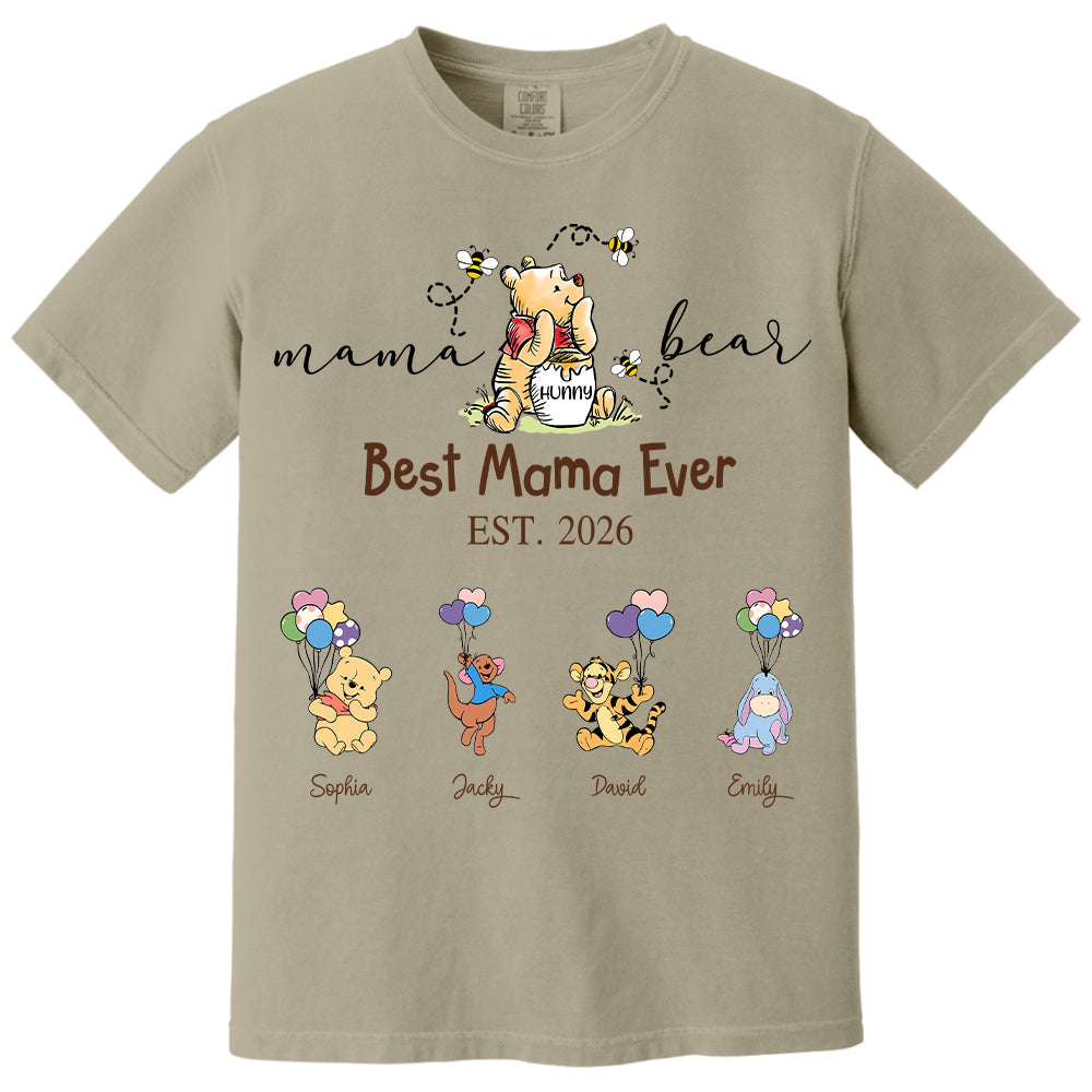 Custom Mama Grandma Bear  Sweatshirt, Mama Bear Shirt, Personalized Shirt Gift For Mom, Grandma, Custom Mother's Day Sweatshirt Shirt MI209